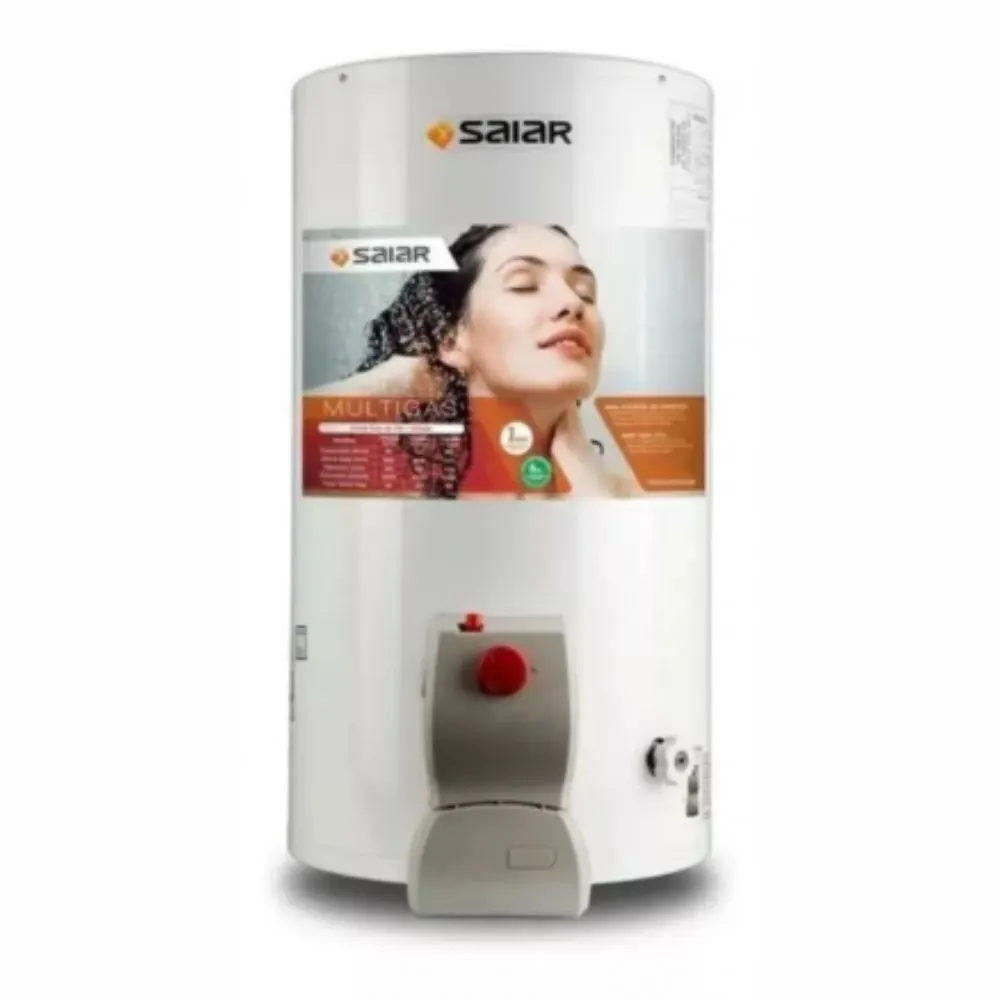 Termotanque Multigas Saiar 80 Lts. De Colgar Blanco