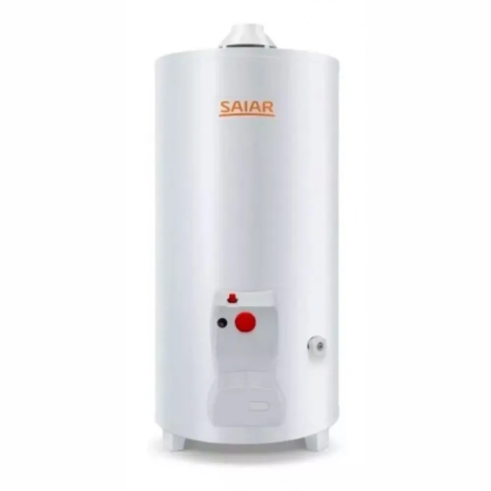 Termotanque A Gas Saiar 50 Lts. De Pie Blanco