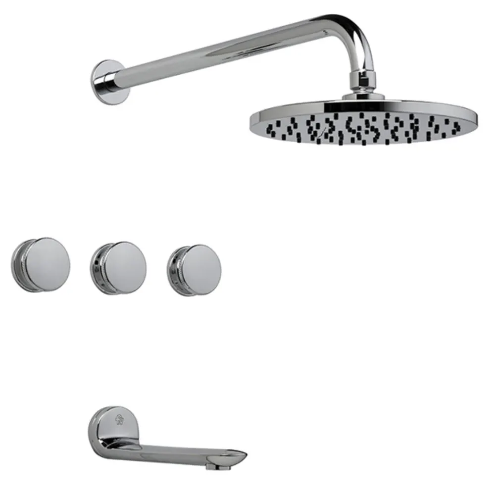 Juego para bañera y ducha de embutir Fv Nueva 44 cromo