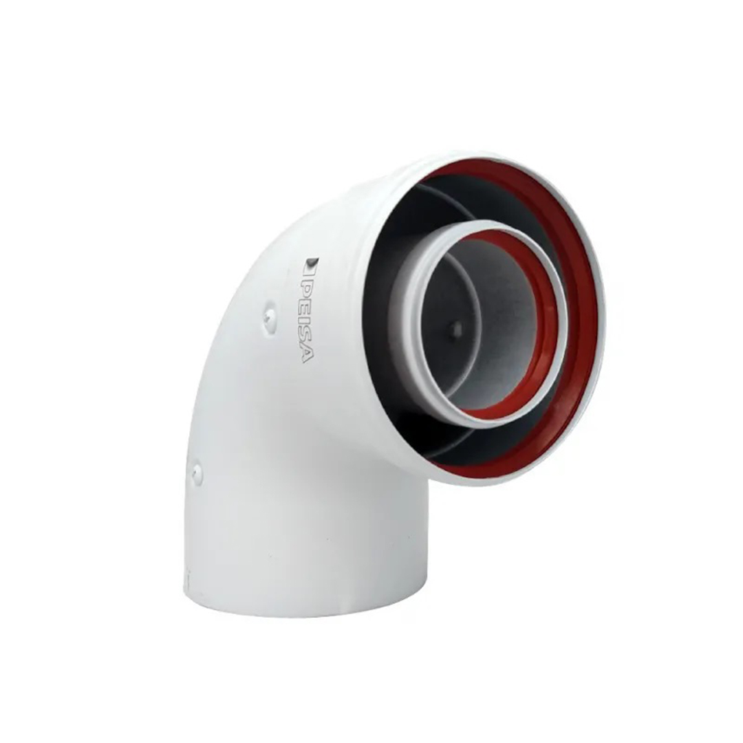 Kit Codo Coax Ø60-100 90° M-H Condens Peisa